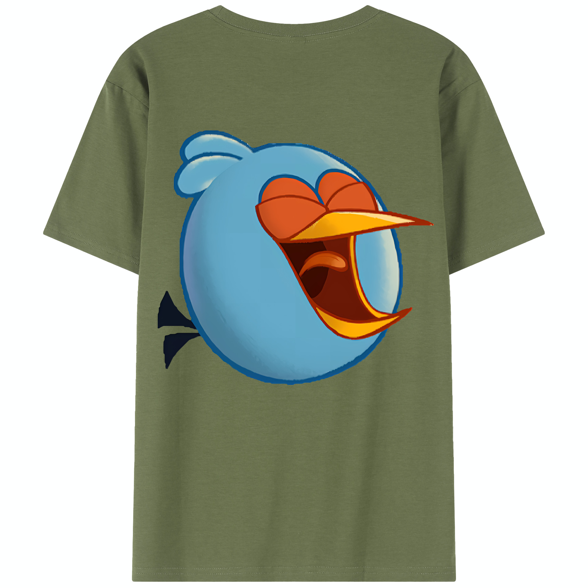 （画像用） Angry Birds アングリーバード 綿100％半袖Tシャツ（背面プリント）